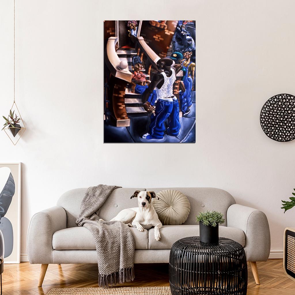 African American Painting Art Wall Art Print Poster