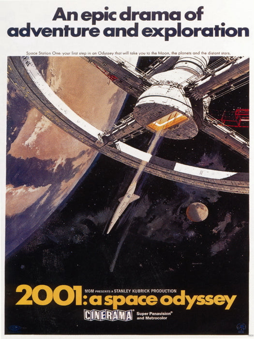 2001 Space Odyssey 1968 Classic Vintage Movie Wall Art Print Poster