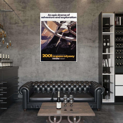 2001 Space Odyssey 1968 Classic Vintage Movie Wall Art Print Poster