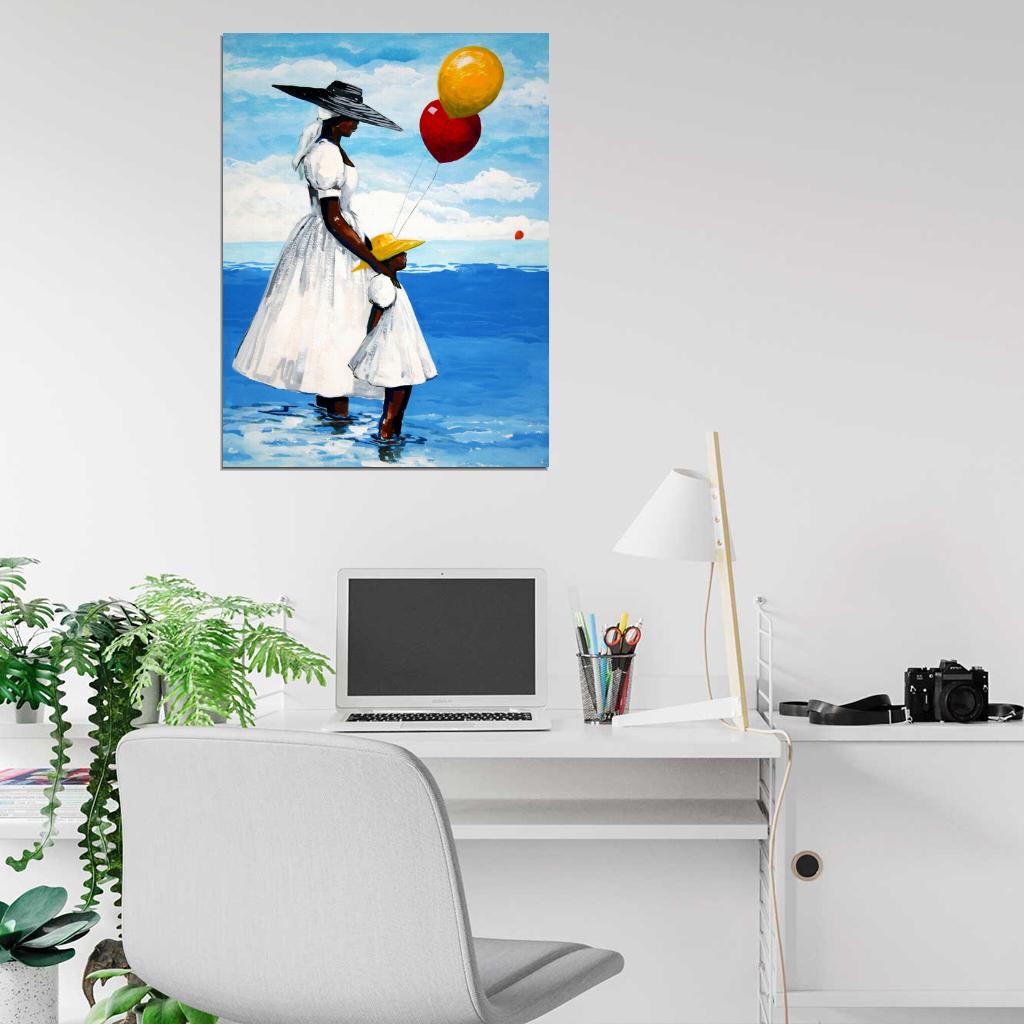 African American Painting Art Wall Art Print Poster