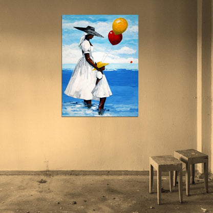 African American Painting Art Wall Art Print Poster