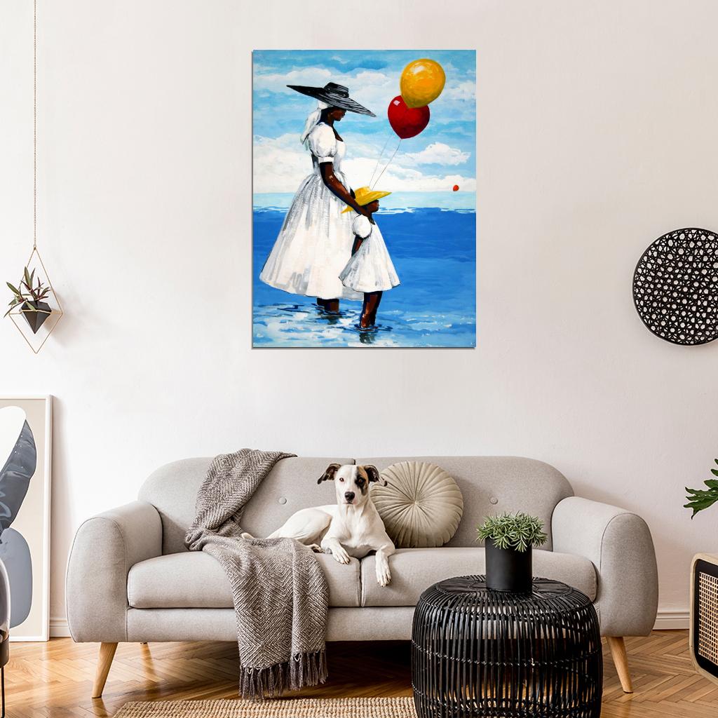 African American Painting Art Wall Art Print Poster