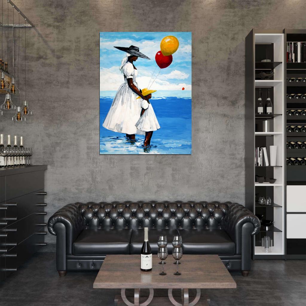 African American Painting Art Wall Art Print Poster