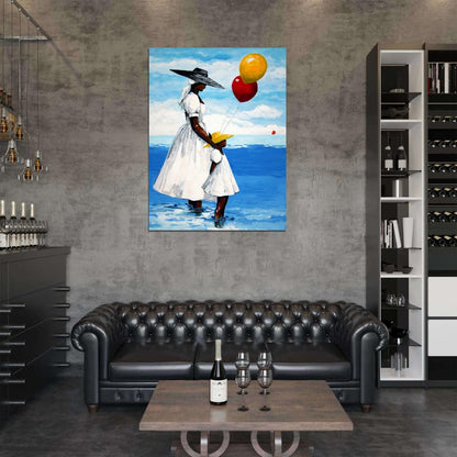 African American Painting Art Wall Art Print Poster