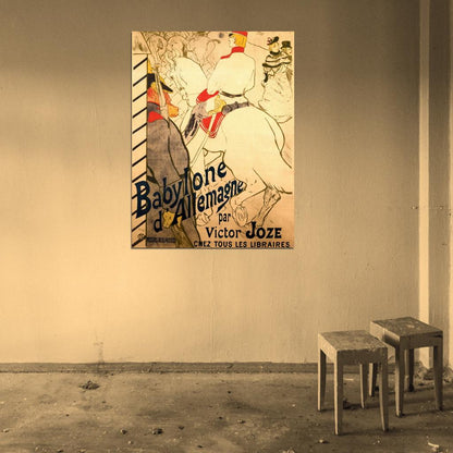 Babylone d'Allemagne Retro Vintage Painting Wall Art Print Poster