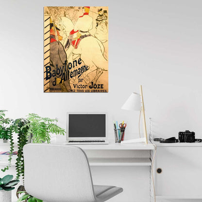 Babylone d'Allemagne Retro Vintage Painting Wall Art Print Poster