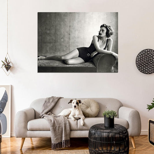 Keira Knightley Sexy Hot Actress BW Wall Art Print Poster