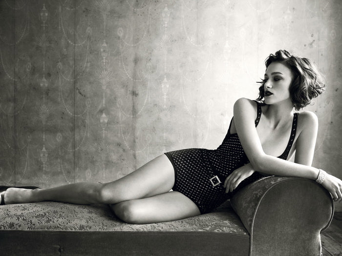 Keira Knightley Sexy Hot Actress BW Wall Art Print Poster