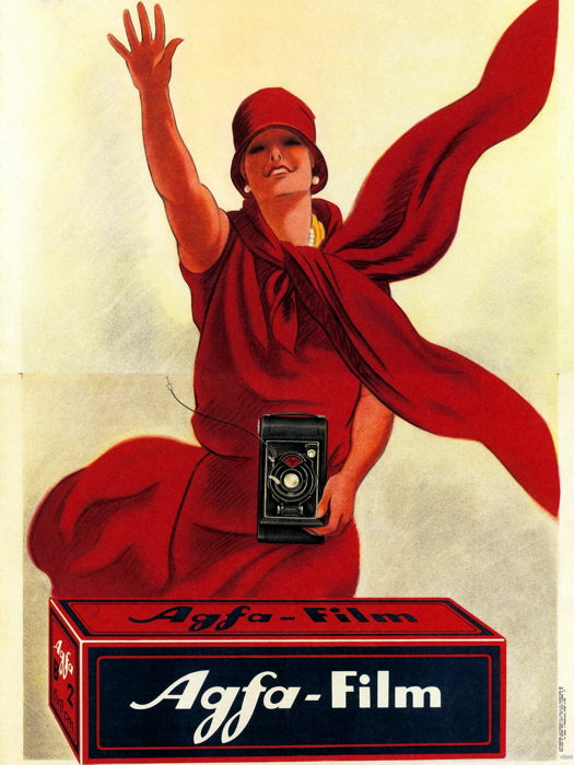 Agfa Film Italian Vintage Retro Painting Wall Art Print Poster