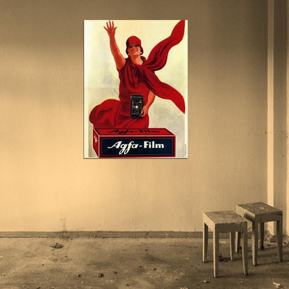 Agfa Film Italian Vintage Retro Painting Wall Art Print Poster