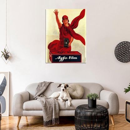 Agfa Film Italian Vintage Retro Painting Wall Art Print Poster