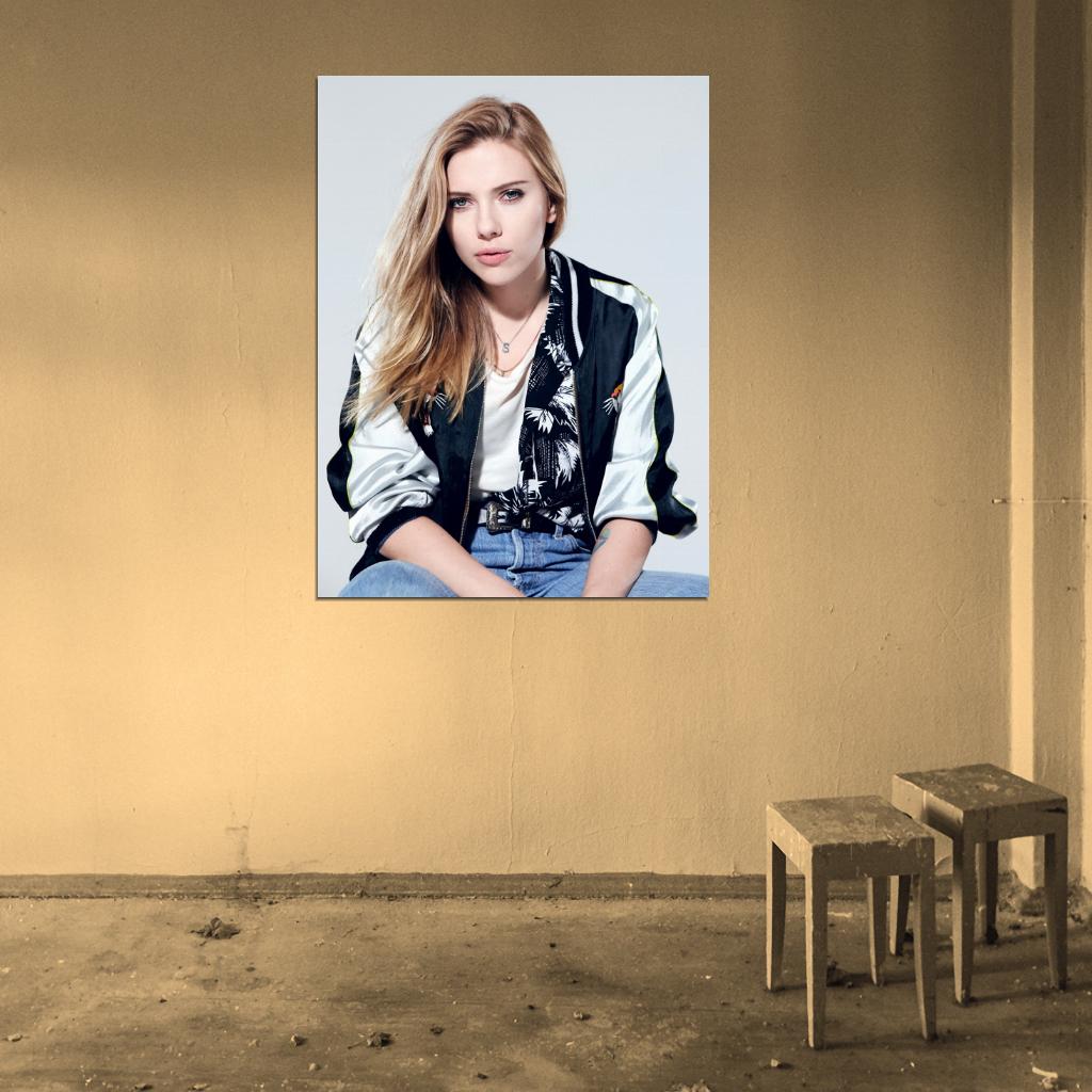 Scarlett Johansson Actress Wall Art Print Poster