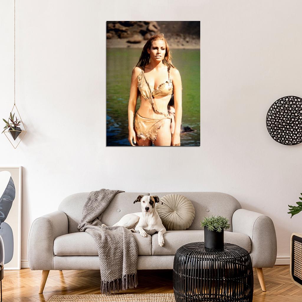 One Million Years B.C. Raquel Welch Old Movie Wall Art Print Poster