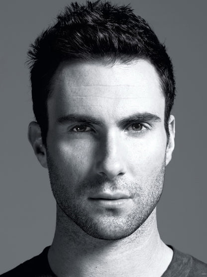 Adam Levine Hot Portrait Pop Music Singer BW Wall Art Print Poster