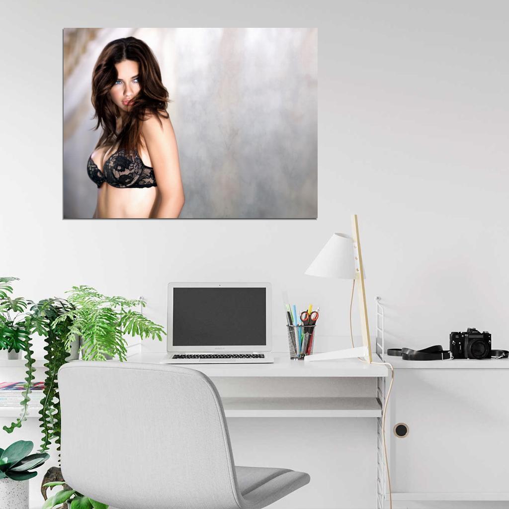 Adriana Lima Sexy Hot Model Wall Art Print Poster