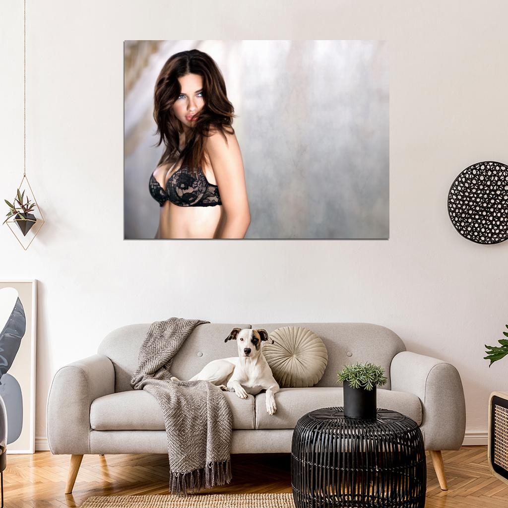 Adriana Lima Sexy Hot Model Wall Art Print Poster