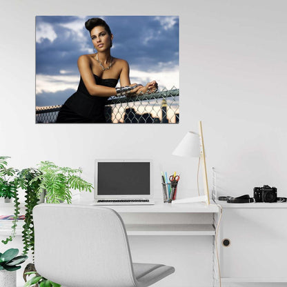 Alicia Keys Sexy Pop R&B Music Singer Wall Art Print Poster