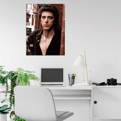 Al Pacino Portrait Signature Actor Wall Art Print Poster