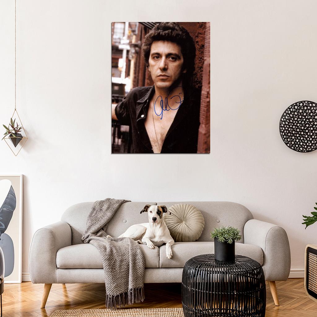 Al Pacino Portrait Signature Actor Wall Art Print Poster