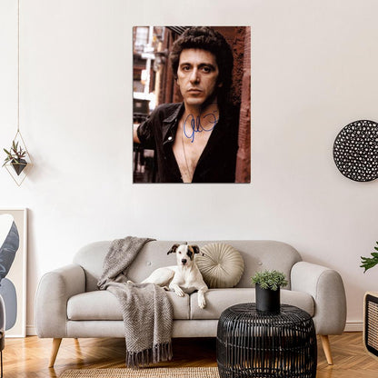 Al Pacino Portrait Signature Actor Wall Art Print Poster