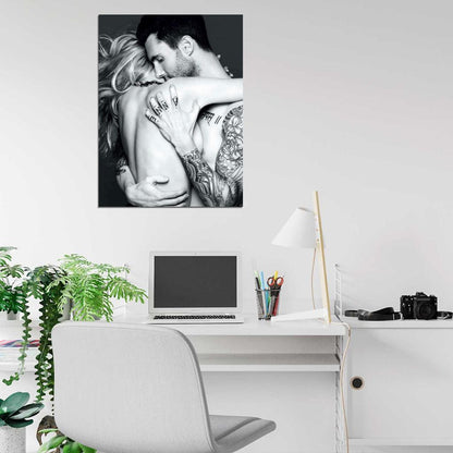 Adam Levine Anne Vyalitsyna Sexy Hot Model Wall Art Print Poster