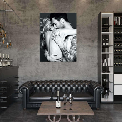Adam Levine Anne Vyalitsyna Sexy Hot Model Wall Art Print Poster