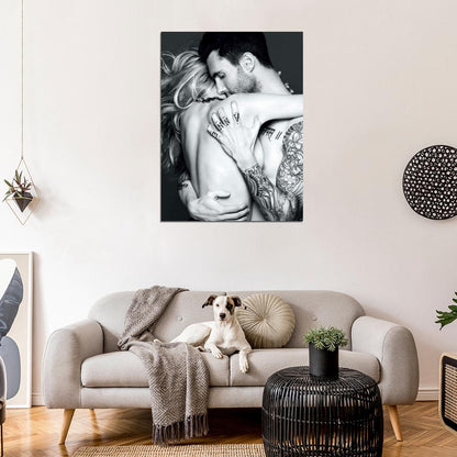 Adam Levine Anne Vyalitsyna Sexy Hot Model Wall Art Print Poster