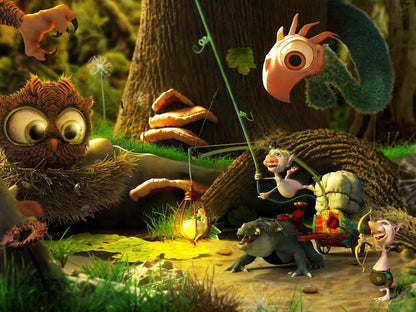 Fantasy Forest Animal Goblin Art Wall Art Print Poster