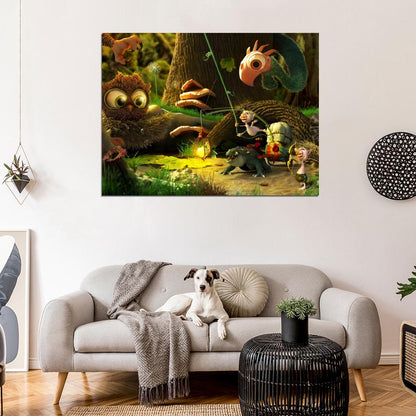 Fantasy Forest Animal Goblin Art Wall Art Print Poster