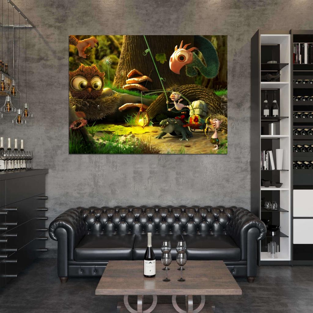Fantasy Forest Animal Goblin Art Wall Art Print Poster
