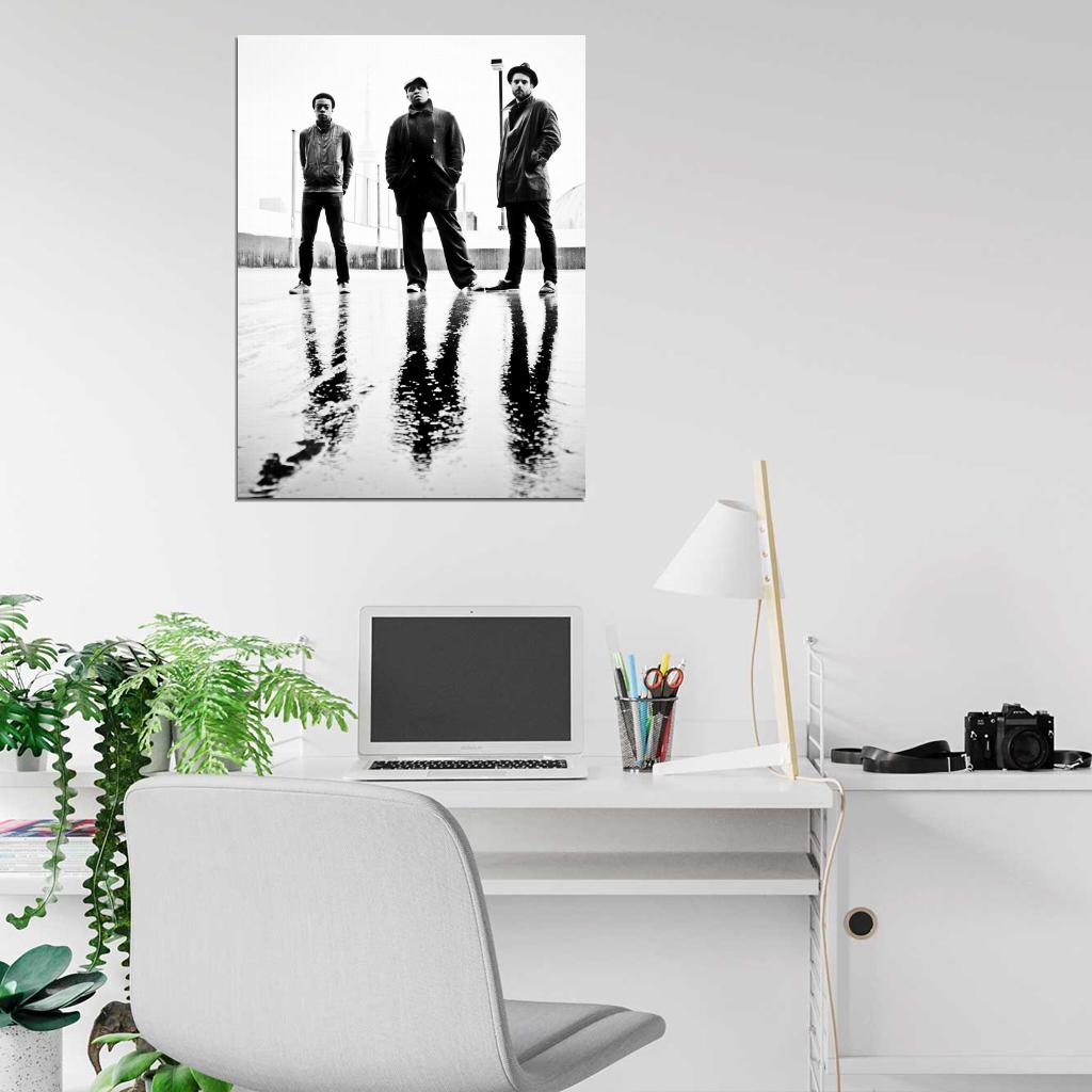 Bedouin Soundclash Reggae Music Band BW Wall Art Print Poster