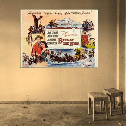 Bend Of The River Retro Classic Movie Vintage Wall Art Print Poster