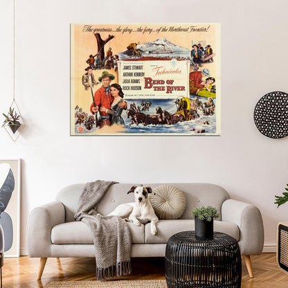 Bend Of The River Retro Classic Movie Vintage Wall Art Print Poster