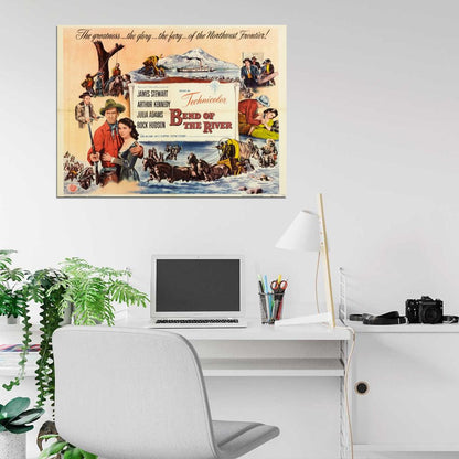 Bend Of The River Retro Classic Movie Vintage Wall Art Print Poster