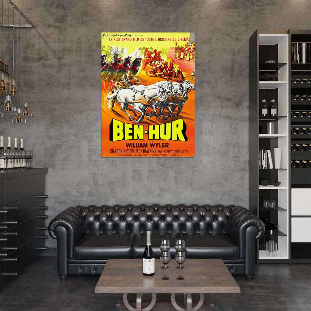 Ben-Hur Retro Classic Movie Vintage Wall Art Print Poster