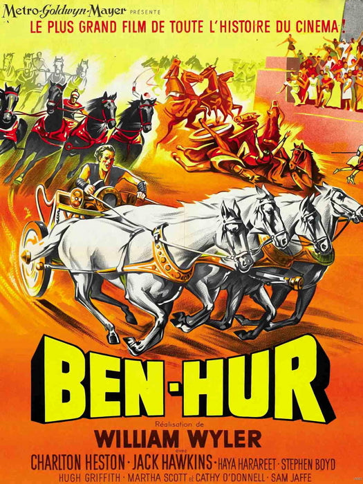 Ben-Hur Retro Classic Movie Vintage Wall Art Print Poster