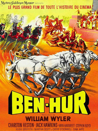Ben-Hur Retro Classic Movie Vintage Wall Art Print Poster