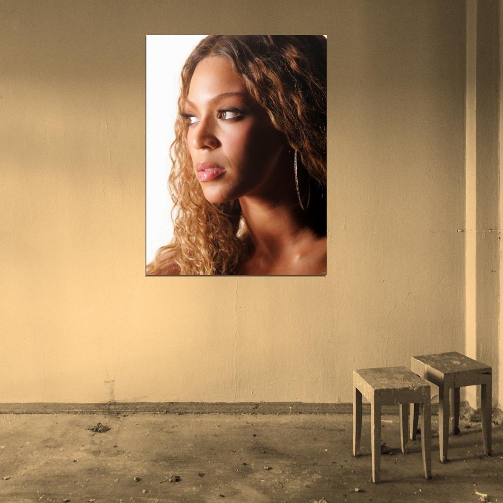 Beyonce Portrait Pop R&B Music Singer Wall Art Print Poster