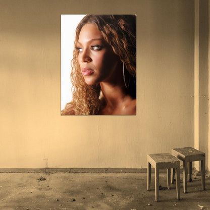 Beyonce Portrait Pop R&B Music Singer Wall Art Print Poster