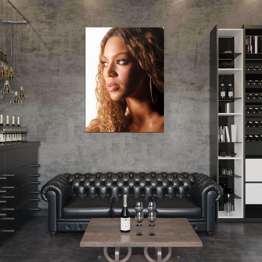 Beyonce Portrait Pop R&B Music Singer Wall Art Print Poster