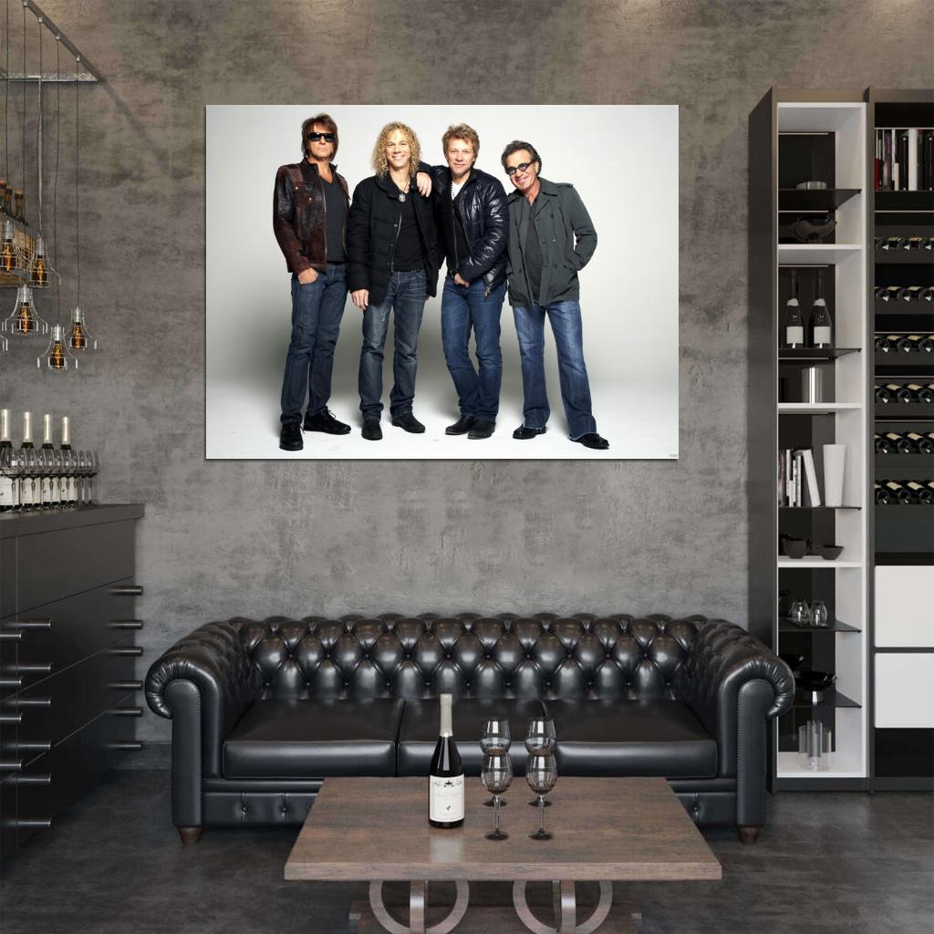 Bon Jovi Rock Music Band Group Wall Art Print Poster