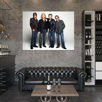 Bon Jovi Rock Music Band Group Wall Art Print Poster
