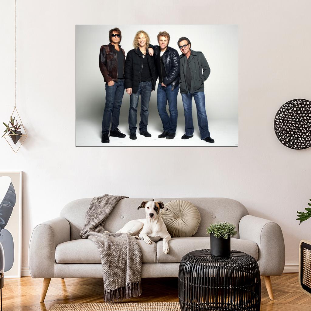 Bon Jovi Rock Music Band Group Wall Art Print Poster
