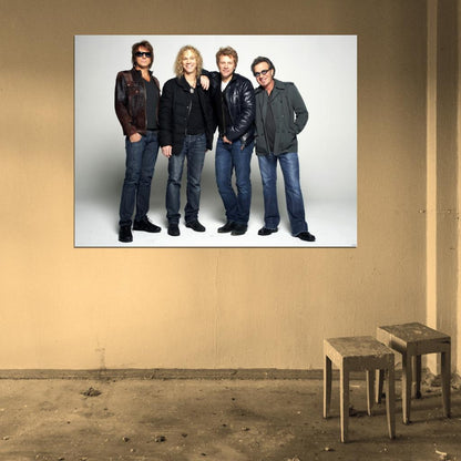 Bon Jovi Rock Music Band Group Wall Art Print Poster