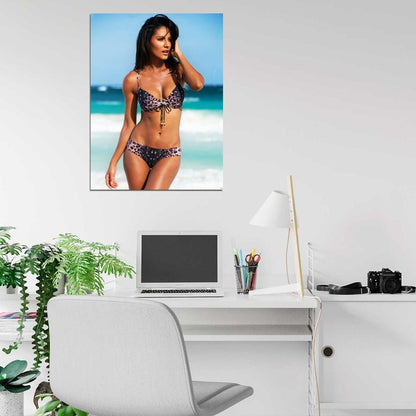 Emanuela De Paula Sexy Hot Model Wall Art Print Poster