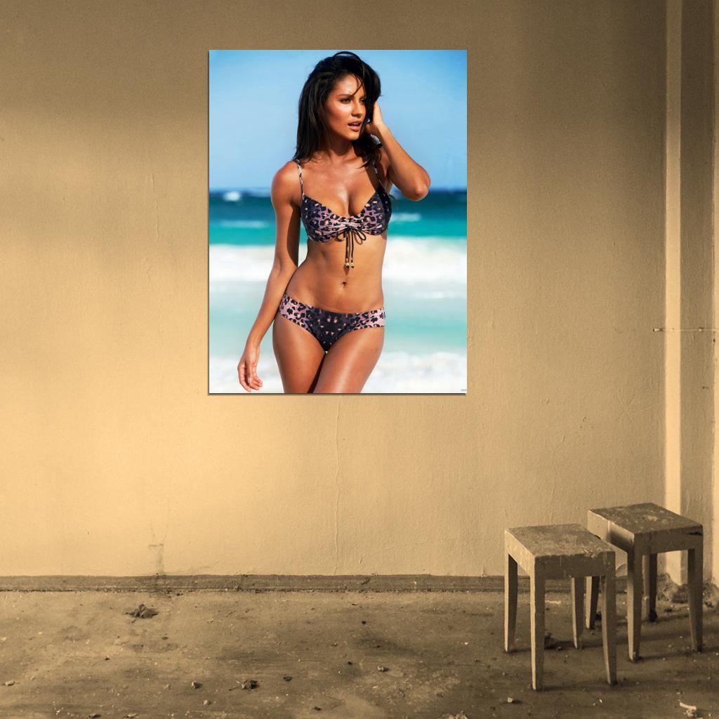 Emanuela De Paula Sexy Hot Model Wall Art Print Poster