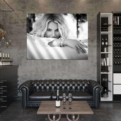 Britney Spears Cute Beautiful Music Singer BW Wall Art Print Poster