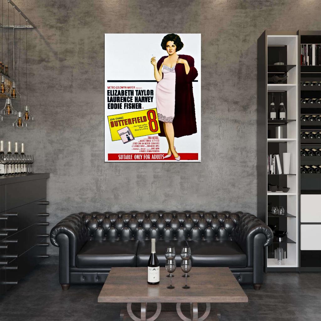 Butterfield 8 Elizabeth Taylor Movie Vintage Wall Art Print Poster