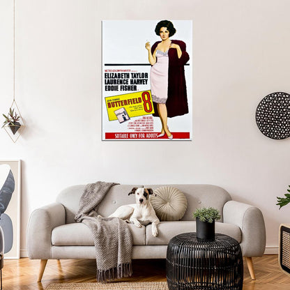 Butterfield 8 Elizabeth Taylor Movie Vintage Wall Art Print Poster