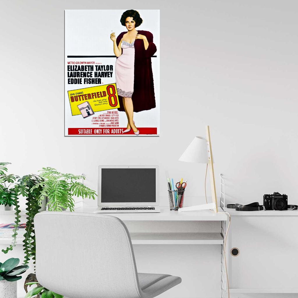 Butterfield 8 Elizabeth Taylor Movie Vintage Wall Art Print Poster